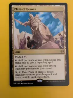 Plaza of Heroes. Rare Land DMU Magic the Gathering Card. - Image 4