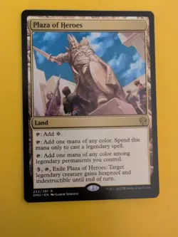 Plaza of Heroes. Rare Land DMU Magic the Gathering Card. - Image 5
