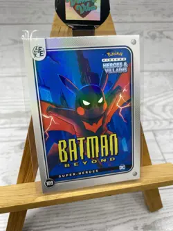 Pikachu as Batman Beyond #109 Holo DC Heroes & Villains Non-Pokemon Fan Art Card - Image 2