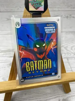 Pikachu as Batman Beyond #109 Holo DC Heroes & Villains Non-Pokemon Fan Art Card - Image 3