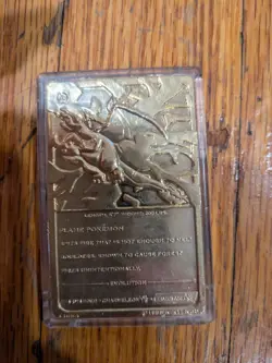 Pokemon 23K Gold Plated Charizard Burger King Trading Card 1999 - Image 2