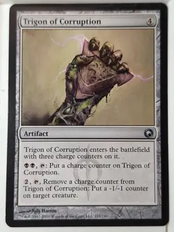 Trigon of Corruption - Scars of Mirrodin - Magic the Gathering MTG Nice! - Image 1