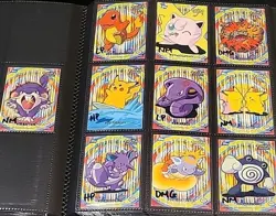 Pokemon TOPPS Series 2 - Complete Sticker Card Puzzle Set Stick On 10/10 - Image 1