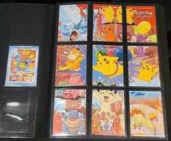 Pokemon TOPPS Series 2 - Complete Sticker Card Puzzle Set Stick On 10/10 - Image 3
