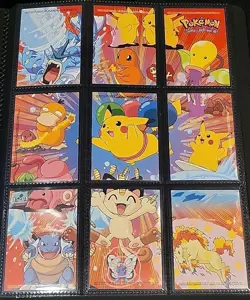 Pokemon TOPPS Series 2 - Complete Sticker Card Puzzle Set Stick On 10/10 - Image 4