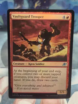FOIL U 0166 Vaultguard Trooper Creature Uncommon Edge of Eternities MTG Card - Image 1