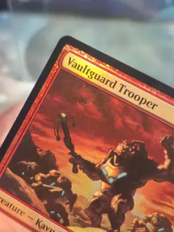 FOIL U 0166 Vaultguard Trooper Creature Uncommon Edge of Eternities MTG Card - Image 2