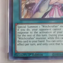 2020 Yugioh Witchcrafter Unveiling 1st Edition PSA Graded 9 Card ETCO-EN067 BGS - Image 4