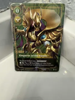 Riftbound METAL Card Azir - Emperor Of The Sands Vegas Prize Wall Exclusive - Image 1