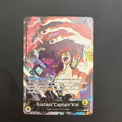 Eustass"Captain"Kid Leader Alt Art One Piece OP10-099 TCG English Card - Image 1