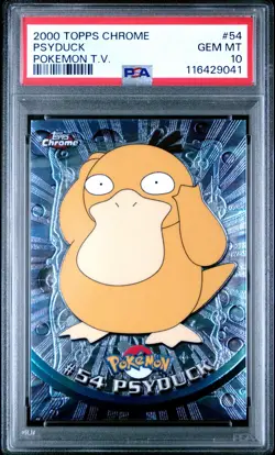 PSA 10 ⭐ Pokemon Psyduck 54 2000 Topps Chrome T.V. Graded Card - Image 1
