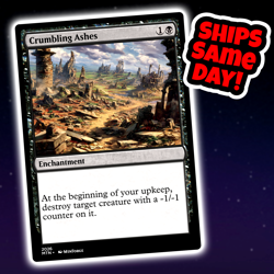 Crumbling Ashes - Custom Art Magic: The Gathering Playtest Card - Commander EDH - Image 1