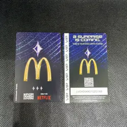 RUMI KANG McDonald’s HUNTR/X K-pop Demon Hunters RARE Holographic and Code Card - Image 2