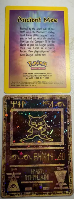 Ancient Mew 1 Miscellaneous Cards & Products Holo Damaged With OG Index Card - Image 1