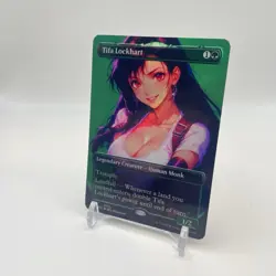 Tifa Lockhart Foil Borderless Playtest Card Mtg Final Fantasy EDH COMMANDER - Image 1