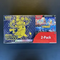 Pokemon Surging Sparks ETB + Booster Bundle Costco 2-pack Sealed - Image 1