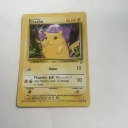 Pokemon Pikachu 87/130 WotC Base Set 2 Common NM - Image 1