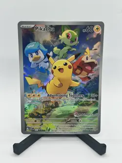 Pikachu 027 Black Star Promo Pokemon Center STAMPED - Scarlet & Violet - Image 1