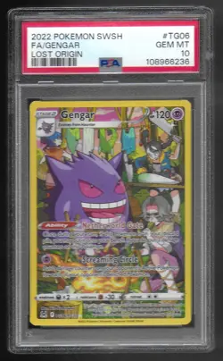 Pokemon Lost Origin GENGAR Full Art TG06/TG30 PSA 10 GEM MINT SWSH11 - Image 1