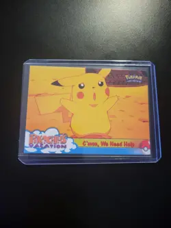 Pokemon TCG C'mon, We Need Help Pokemon Topps Pikachu's Vacation 53 - Image 3