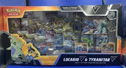 Pokemon TCG Lucario V & Tyranitar V Heavy Hitters Premium Collection New NIB 820650856716 - Image 1
