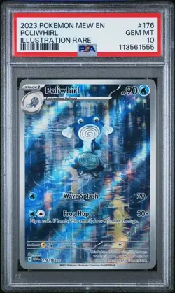 POLIWHIRL ILLUSTRATION RARE PSA 10 ENGLISH-151 #176 2023 POKEMON TCG - Image 1