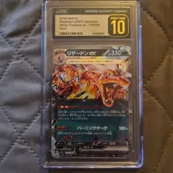 Pokemon 2023 Charizard ex Japanese Shiny Treasure 115/190 Holo CGC Pristine 10 - Image 1