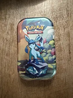 Prismatic Evolutions Mini Tin - Glaceon Art - Sealed Brand NEW - Pokemon TCG - Image 1