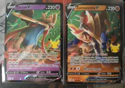 Zacian V & Zamazenta V Pokemon TCG 25th Anniversary 018/025 016/025 Celebrations - Image 1