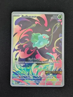 Bulbasaur Illustration Rare Mega Evolution STAMPED Promo 133/132 Pokemon 2025 - Image 1