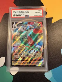 RAYQUAZA VMAX 101/159 PSA 10 - Crown Zenith - Pokemon TCG - Image 1