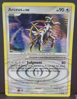 Pokemon TCG Arceus LV 100 DP50 Diamond & Pearl Holo Black Star Promo 2009 - Image 1