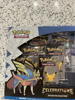 Pokemon TCG 25th Anniversary Celebrations Zacian Pin Box Exclusive Brand New - Image 2