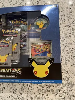 Pokemon TCG 25th Anniversary Celebrations Zacian Pin Box Exclusive Brand New - Image 4