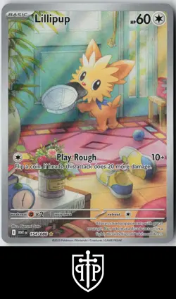 Pokemon - Lillipup 154/086 White Flare - Illustration Rare - NM - Image 1