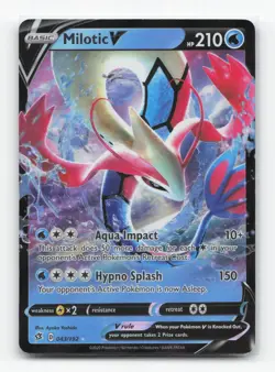 Pokemon TCG - Milotic V 043/192 Near Mint Holo V Rare Rebel Clash - Image 1