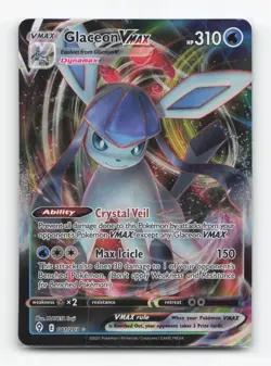 Pokemon TCG - Glaceon VMAX 041/203 Near Mint Holo VMAX Rare Evolving Skies - Image 1