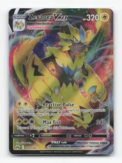 Pokemon TCG - Zeraora VMAX 054/159 Near Mint Holo VMAX Rare Crown Zenith - Image 1