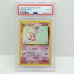CARTA POKEMON ESPEON HOLO 1/75 (2001) NEO DISCOVERY - ITA - PSA 4 - Image 1