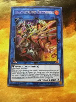 Yugioh Heavymetalfoes Electrumite EXFO-EN098 Secret Rare 1st Ed NM - Image 1