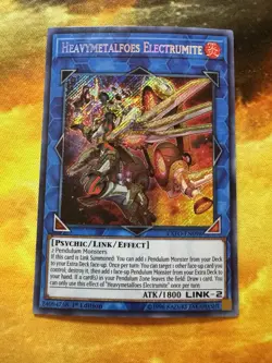 Yugioh Heavymetalfoes Electrumite EXFO-EN098 Secret Rare 1st Ed NM - Image 2