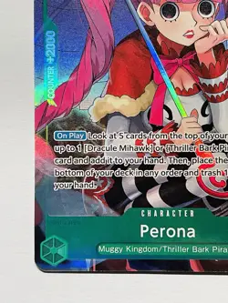 CARD ONE PIECE TCG - Perona Alternate Art Promo OP09-034 NEAR MINT English - Image 5