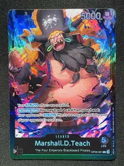 One Piece Card TCG - Marshall.D.Teach (OP09-081) Leader NEAR MINT English - Image 1