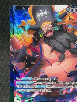 One Piece Card TCG - Marshall.D.Teach (OP09-081) Leader NEAR MINT English - Image 2