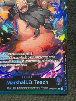 One Piece Card TCG - Marshall.D.Teach (OP09-081) Leader NEAR MINT English - Image 4