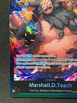 One Piece Card TCG - Marshall.D.Teach (OP09-081) Leader NEAR MINT English - Image 5