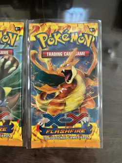 Pokemon XY Flashfire Booster Pack X3 Factory Sealed - Image 2