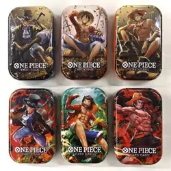 One Piece Card Game Mini Tin Pack Set Vol.1 Asian Limited Set of 6 Mini Tins - Image 1