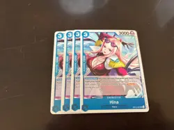 OP12-051 Playset 4 x Hina UC English NM One Piece TCG Card Game - Image 1