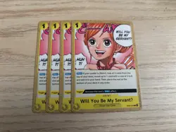 EB03-060 Playset 4 x Will You Be My ServantU English C NM One Piece TCG Card - Image 1